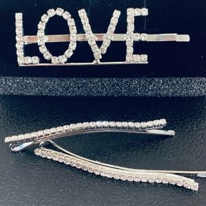 Rhinestone Hair Clips